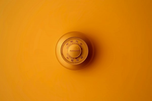 thermostat on the wall